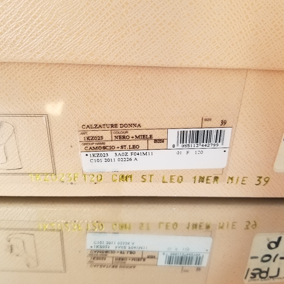 Prada Black Suede Leopard Pony Hair Wedge 39 - Picture 4 of 13